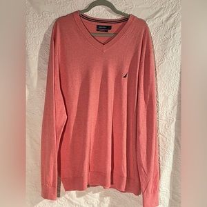 Nautica Men's Pink Navtech Sweater Size 2XL
